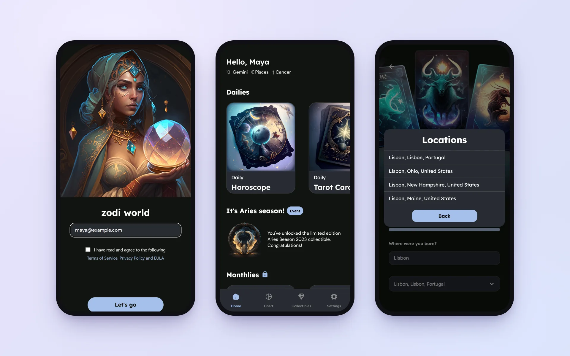 Zodi World | Astrology App for iOS and Android screenshot